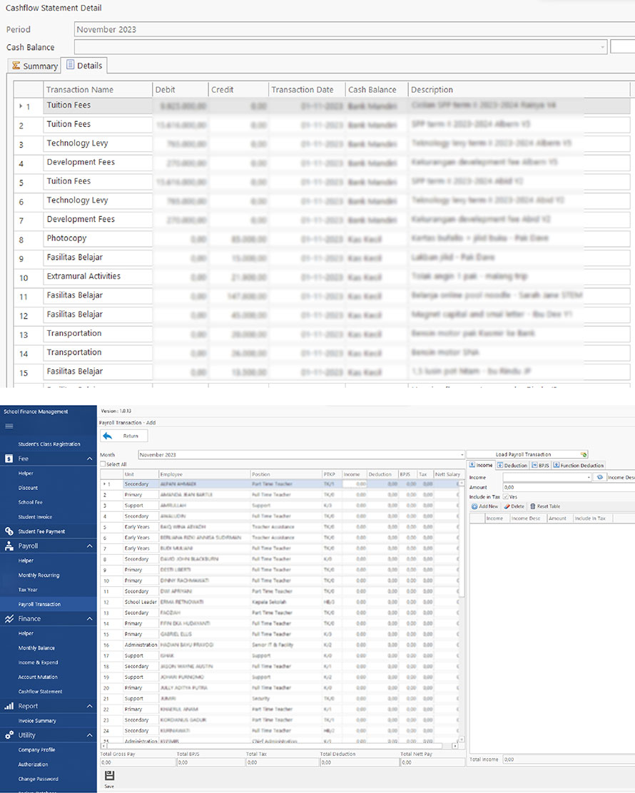 School management software